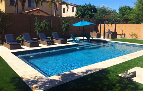 Epic 25 Stunning Rectangle Inground Pool Design Ideas With Sun Shelf Ou