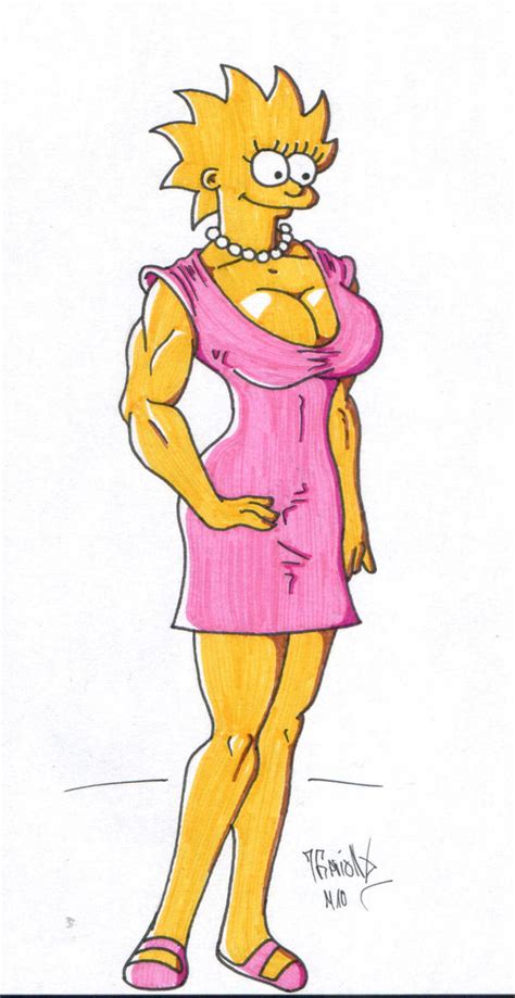 lisa simpson by therionx on deviantart
