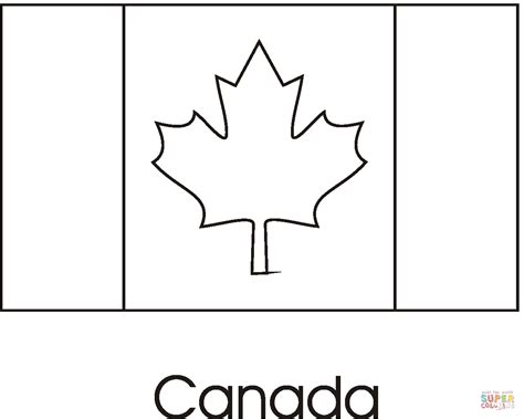 Dibujo De Bandera De Canada Para Colorear Dibujos Para Colorear Imprimir Gratis