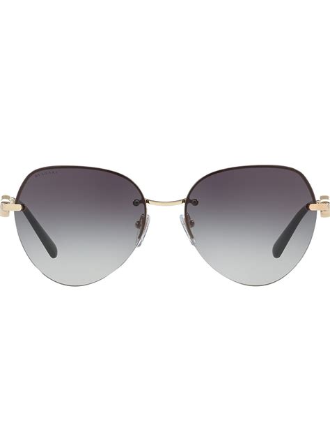 Bvlgari Oversized Frame Sunglasses Farfetch