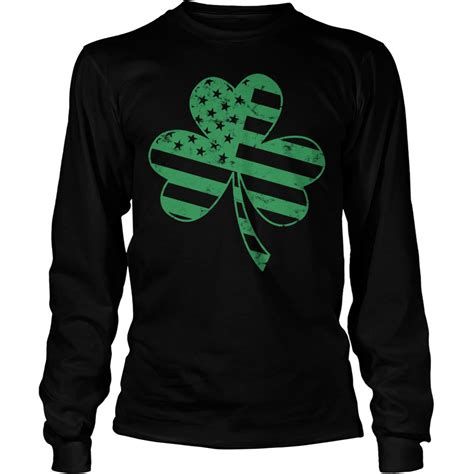 Irish American Flag Shamrock Shirt 1st T Shirt