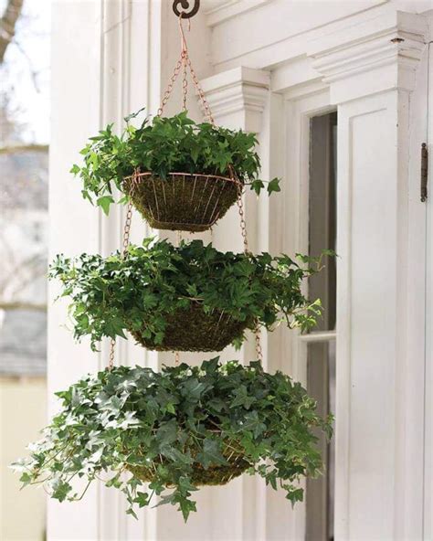 Three Tiered Hanging Ivy Baskets — Homebnc