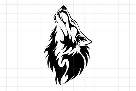 Husky Dog Svg Tribal Wolf Cutfile Svg Animal Dog Wolf Cut File For