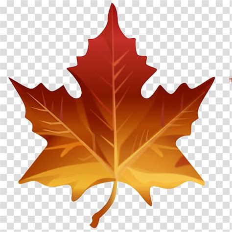 Maple Leaf Emoji Emoticon Iphone Emoji Transparent Background Png