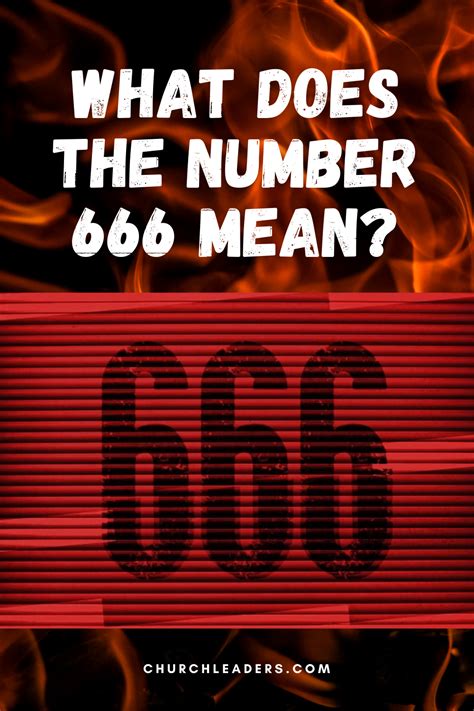 What Does The Number 666 Mean