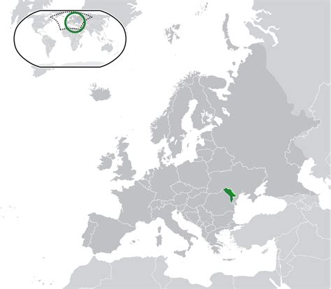 Location Of The Moldova In The World Map