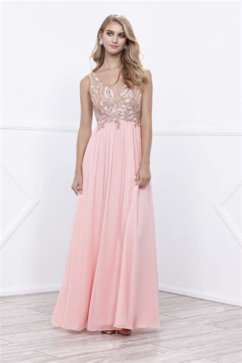 vestidos de noche rosa pastel vestidos elegantes 2019