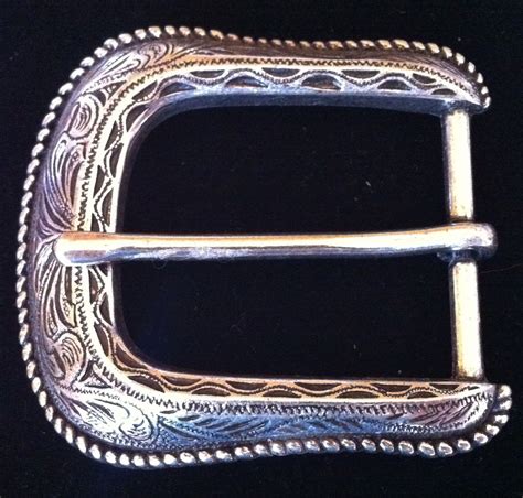 Simple Antique Silver Western Cowboy Cowgirl Rodeo Belt Buckle Boucle