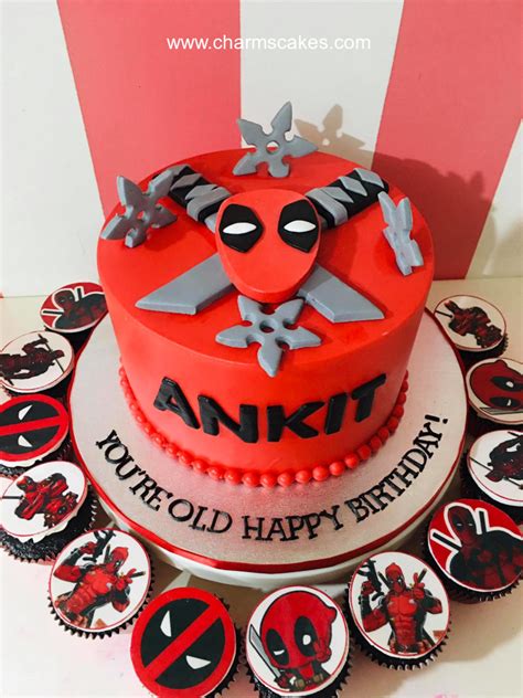 Charms Cakes Deadpool Featured Cake A Customize Featured Cake