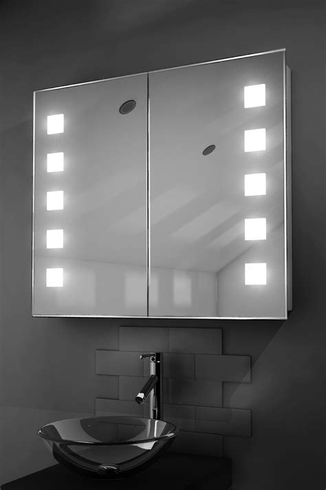 Bath vida tiano bathroom cabinet. Excel LED Illuminated Bathroom Mirror Cabinet With Sensor ...