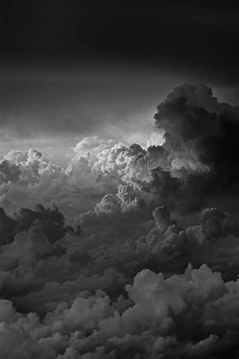Wallpaper cart offers the latest collection of aesthetic wallpapers and background images. #clouds #black&white | Black and white picture wall, Black ...