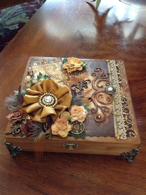 Decorated Box Altered Cigar Boxes Altered Boxes Altered Art Cigar