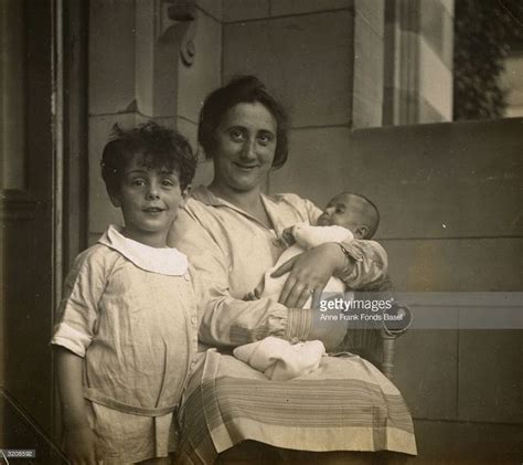 Portrait Of Edith Frank Mother Of Anne Frank Holding Her Infant