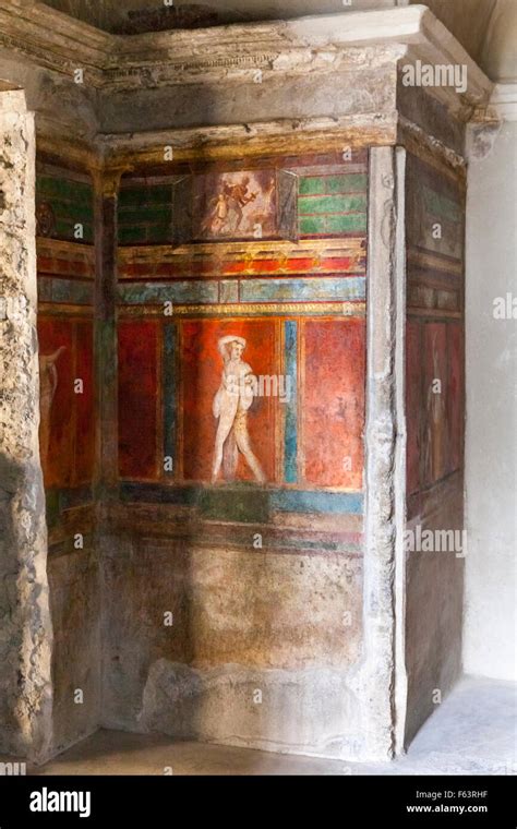 Fresco Villa Of The Mysteries Pompeii Hi Res Stock Photography And