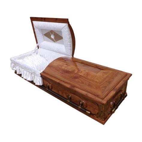 Mini Dome Casket In Redwood Finish Compare And Buy Funeral Coffins