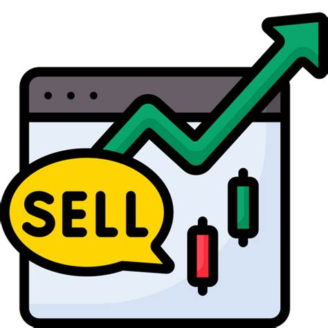 Sell Stock Icon Download In Colored Outline Style