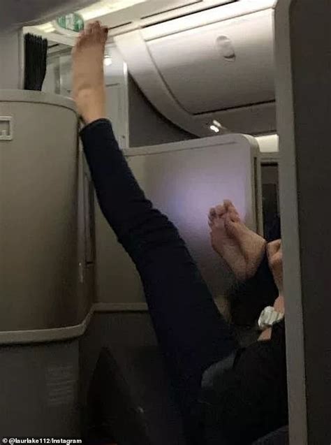 Couple Spotted Playing Footsie Barefoot On American Airlines Flight