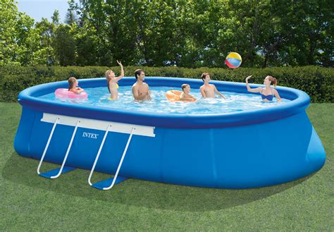Intex 20ft X 12ft X 48in Oval Frame Pool Set Shop Your Way Online