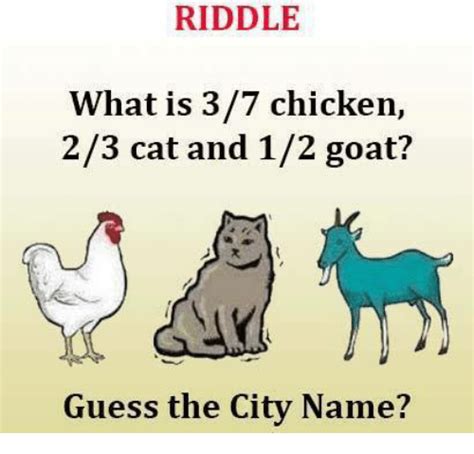 Centuries before japane c people were eating sushi. RIDDLE What Is 37 Chicken 23 Cat and 12 Goat? Guess the ...