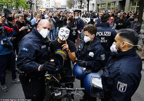 The document envisages a staged return to. Police clash with anti-lockdown protesters in Germany as ...
