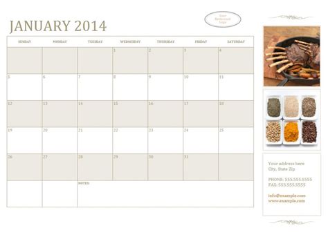 Small Business Calendar Small Business Calendar Template