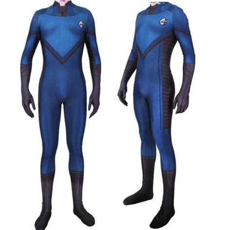 Movie Fantastic Four Cosplay Costume Superhero Zentai Bodysuit Suit