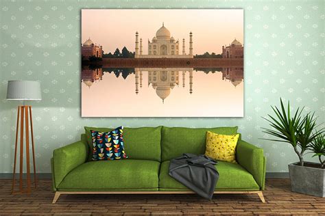 Taj Mahal Canvas Taj Mahal Print India Wall Art Taj Mahal Etsy