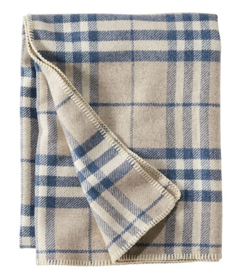Washable Wool Blanket Plaid Blankets And Throws At Llbean