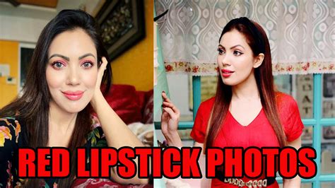 Taarak Mehta Ka Ooltah Chashmah Fame Munmun Duttas Sexy Red Lipstick