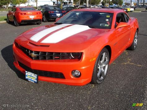 2010 Inferno Orange Metallic Chevrolet Camaro Ss Rs Coupe 38169398 Photo 23