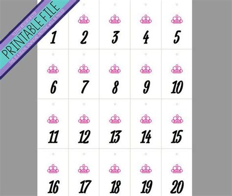 Paparazzi Number Cards Printable Tutoreorg Master Of Documents