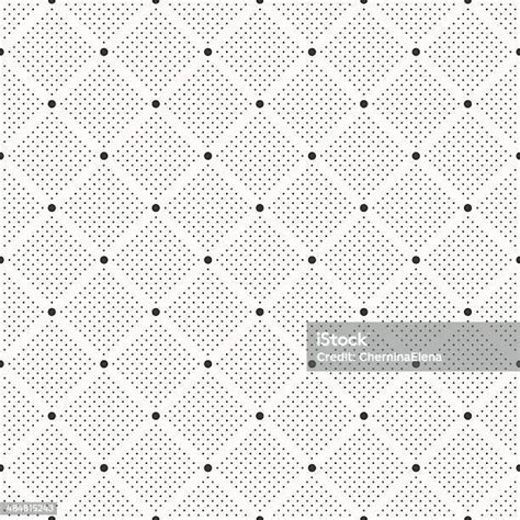 Seamless Dots Pattern Polka Dot Print Stylish Vector Texture Stock