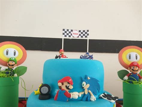 We specialise in providing you with fresh, delicious handmade celebration cakes and pride ourselves in the quality of both our service and product. Mario vs Sonic cake | Mario birthday party, Sonic cake ...