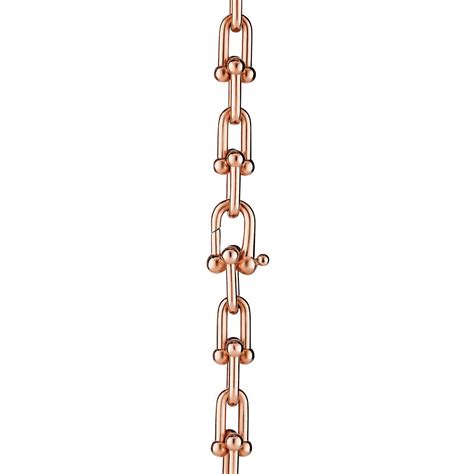 Tiffany And Co Tiffany Hardwear Graduated Link Necklace In 18k Rose Gold Necklaces Heathrow