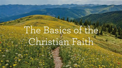 ‘the Basics Of The Christian Faith Discipleship Course