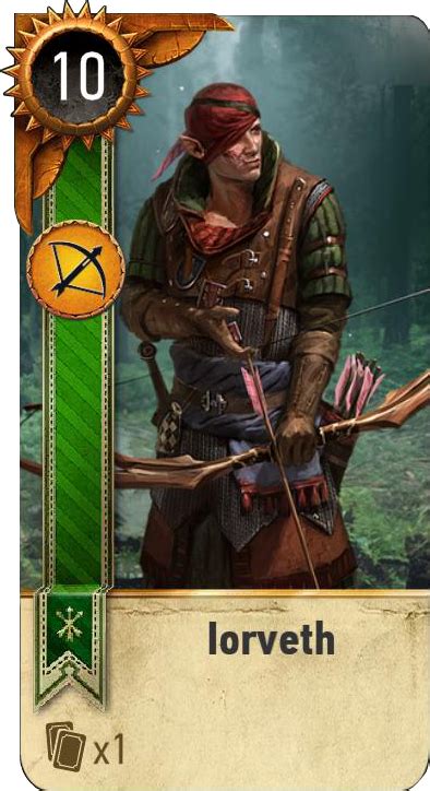 • all four witcher games (the witcher, the witcher 2: Iorveth (gwent card) - The Official Witcher Wiki