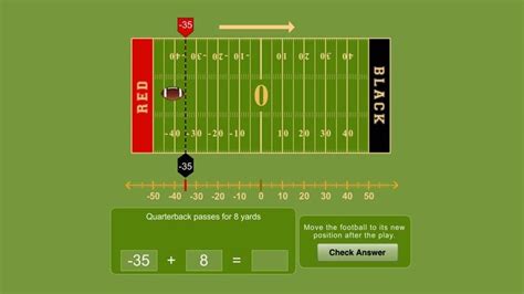 number  rational numbers  football math interactive