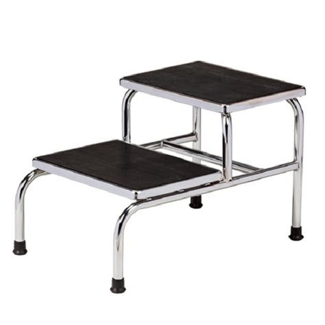 2 Step Steel Step Stool With 600 Lb Load Capacity