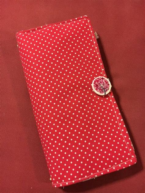 Red Midori Traveler S Notebook Free Personalized Fabric Journal
