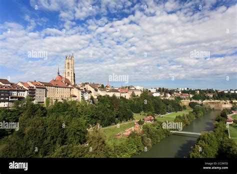 Switzerland Fribourg Old Town Stock Photo Alamy