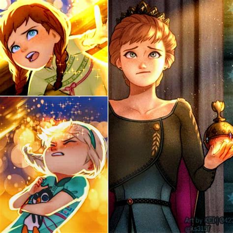 What If Anna Had Been Born As The Flaming 5th Spirit By Ks315f On