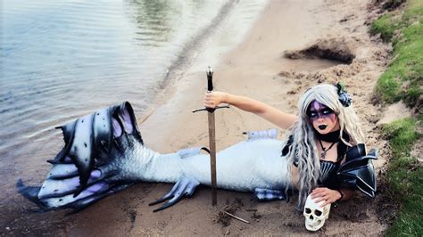 SWORDFISH MERMAID Real Michigan Mermaid Swims With Her Magical Sword