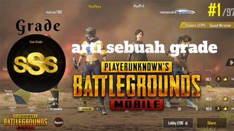 Banyak Yang Ga Tau Arti Grade A B S SS Dan SSS Pada Game PUBG YouTube