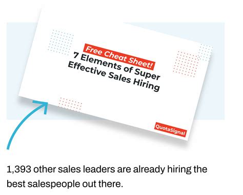 Free Cheat Sheet: 7 Elements of Super Effective Sales Hiring