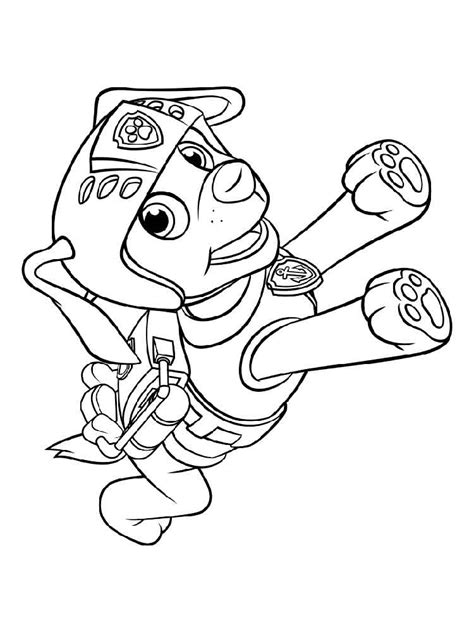 Zuma Paw Patrol coloring pages. Download and print Zuma Paw Patrol