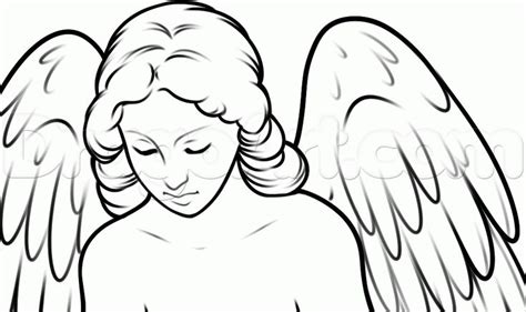 How To Draw A Weeping Angel Step 7 Drawing People In 2019 Angel