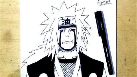 Drawing Jiraiya Naruto Shippuden Sannin Legendaris Youtube