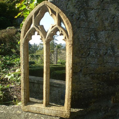 Buy Gothic Traceried Double Arch Garden Mirror — The Worm That Turned
