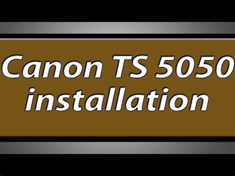 Directives d'installation de l'imprimante canon pixma ts5050 avec un cd: Télécharger Driver Canon Ts 5050 - Telecharger Pilote ...