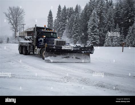 Snow Plow Plowing Highway Hi Res Stock Photography And Images Alamy